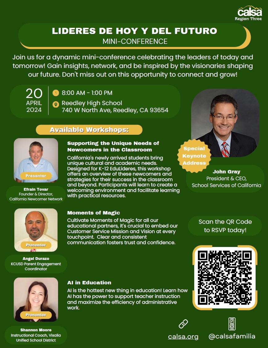 .@CALSAfamilia join me this weekend! Let’s learn about our #newcomers. #WeCANN