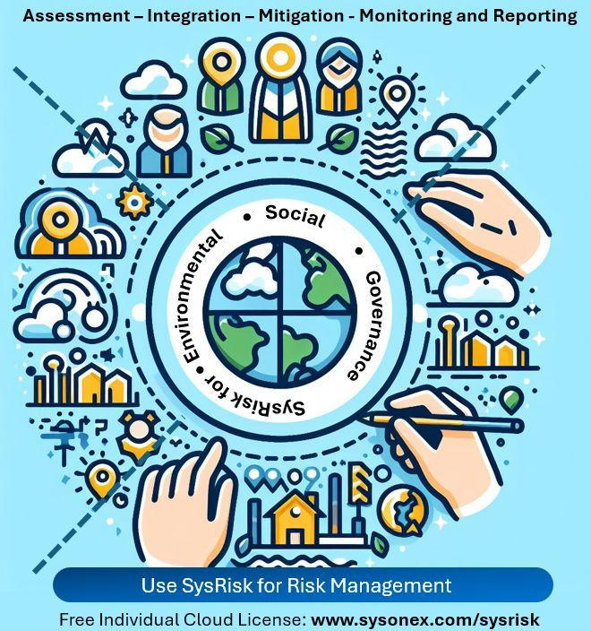 JAM_Mondol's tweet photo. Are you working on your ESG Implementation. 

SysRisk Sysonex can deliver turnkey ESG Risk Management solution for you. 

Claim your individual SysRisk license: https://t.co/ALNrC1doWp

For your ESG implementation we have the following steps https://t.co/kAPDKHDVbr