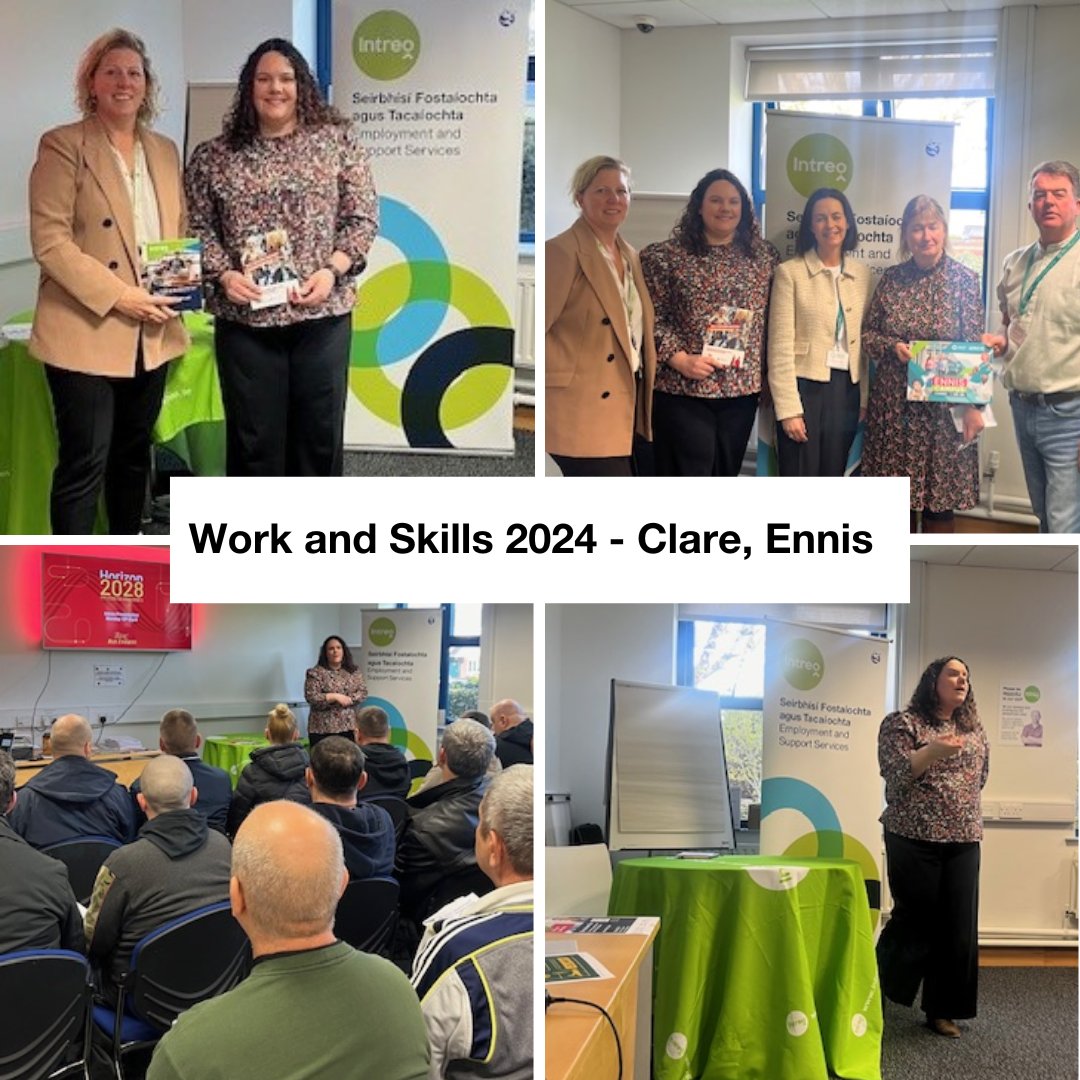 Intreo hosted a Work and Skills 2024 #recruitment fairs today in #Ennis @bus_eireann @limerickandclareetb #workandskills2024 #Employers #jobseekers #WorkWithIntreo