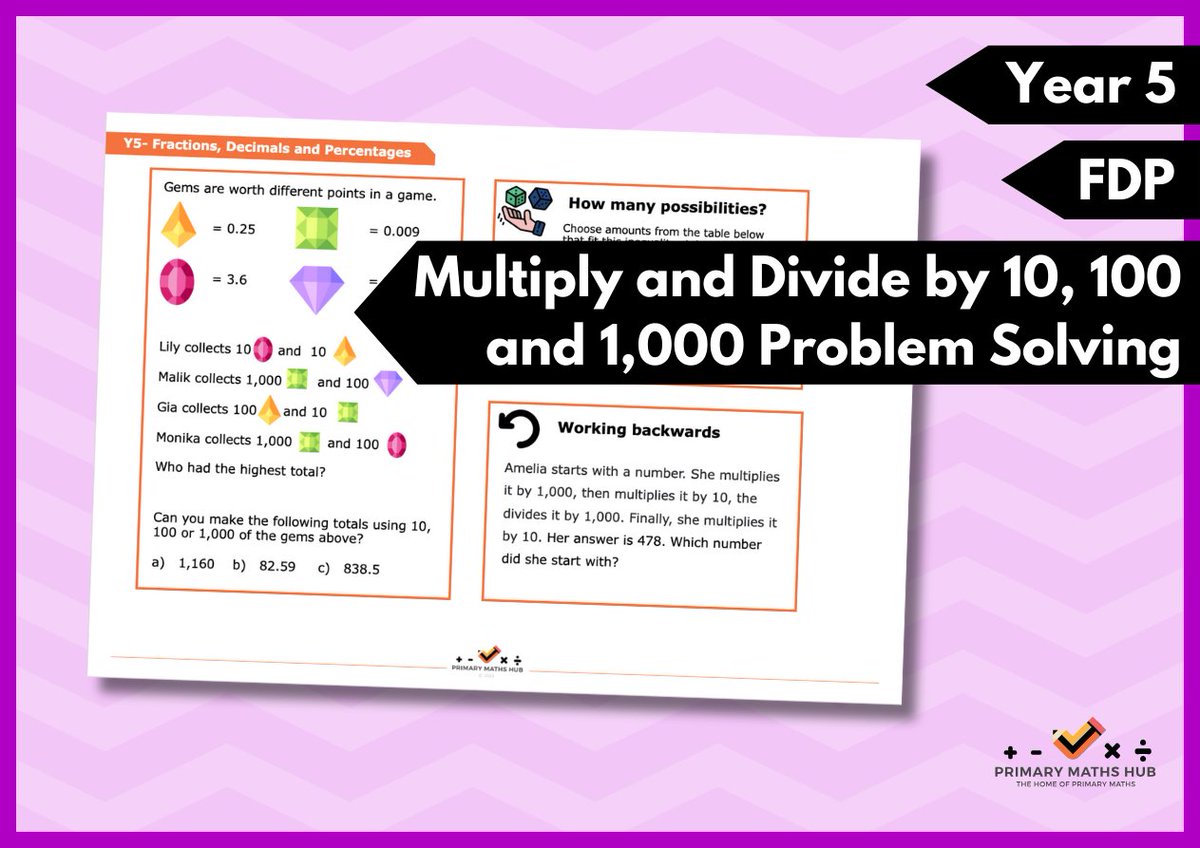 🧡🧠 PMH Daily Resource! Y5 FDP Prob Solving 🧠🧠

💻 - Visit the website! primarymathshub.com - Just £1.99 for access to 1000's of the best primary maths resources. Only 3 months left of this staggering offer!

#maths #primarymaths #mathsteacher #teacher #primaryteacher