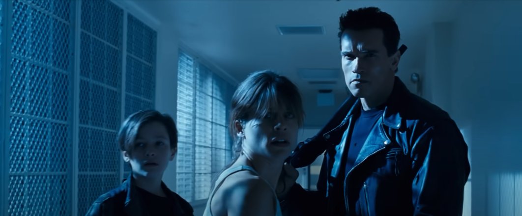 Thanks to Twitter I was able to get a copy of the 35mm scan of Terminator 2 and I'd forgotten how blue it is in comparison to how it's presented these days.