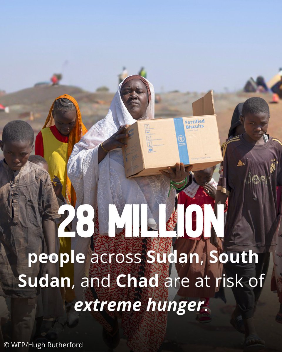 🚨 After 1-year of conflict in Sudan, the region is facing one of the world's largest hunger crises. The international community must not forget about Sudan. An immediate ceasefire is needed to ensure @WFP can address the escalating food insecurity.