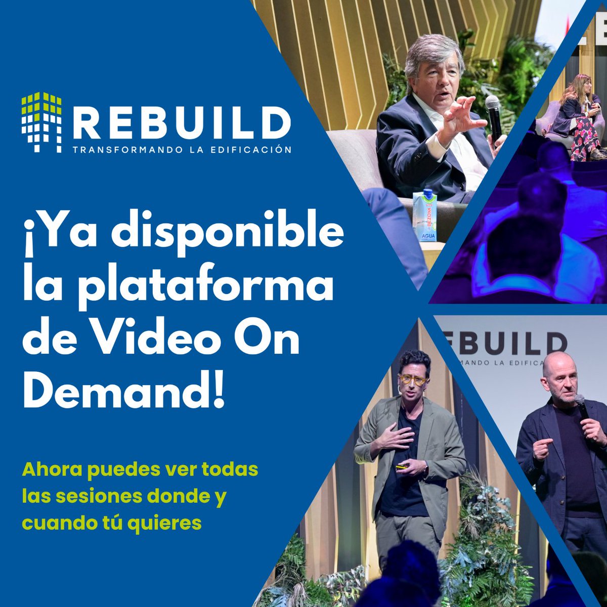 ¿Te perdiste una conferencia inspiradora o quieres revivir los mejores momentos del Congreso Nacional de Arquitectura Avanzada y Construcción 4.0? ☝️📽️ ¡Nuestra plataforma de VOD ya está disponible para que puedas hacerlo! 🌐Obtén tu Pase virtual aquí: rebuildexpo.com/visitar/ticket…