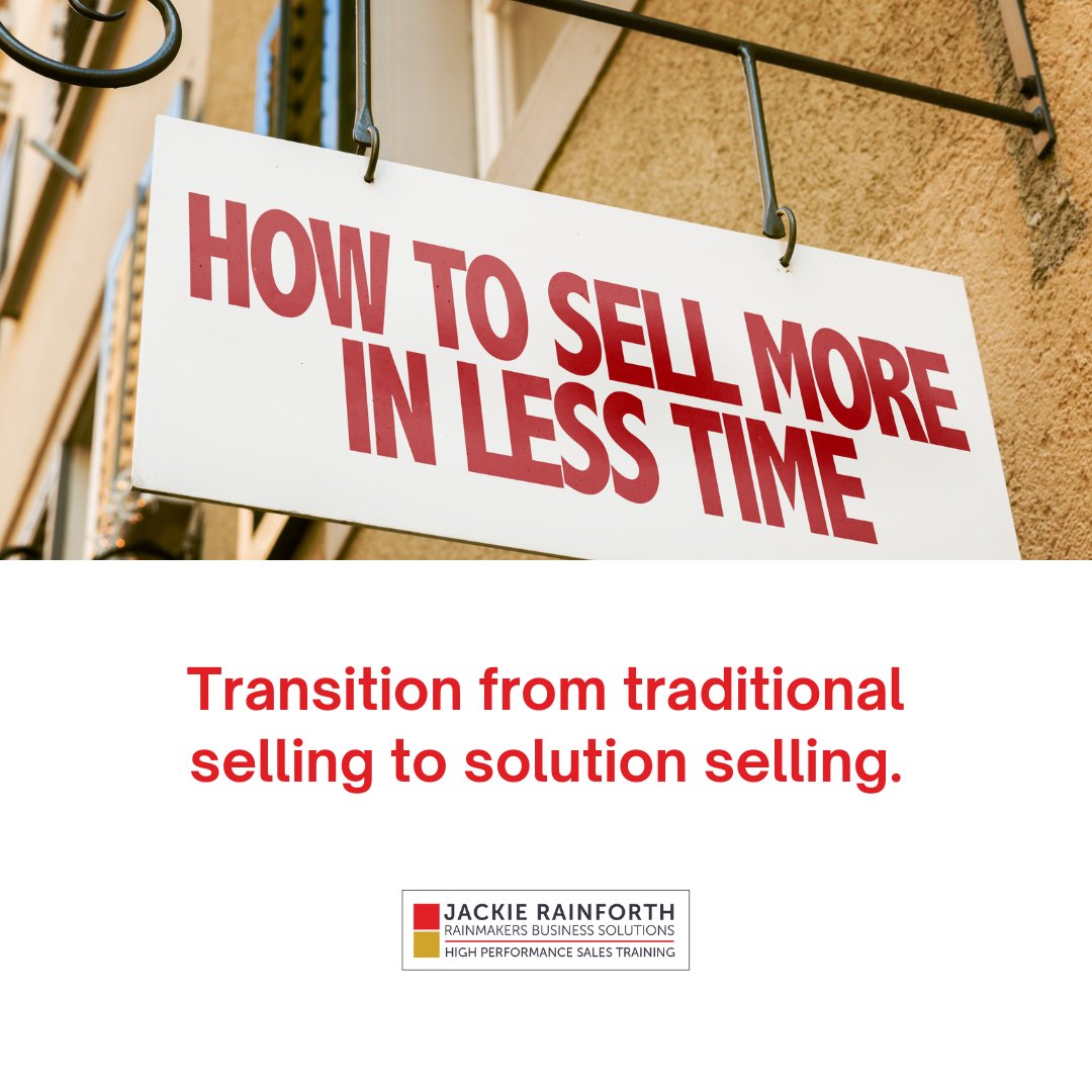 Focus on understanding your customer's pain points and provide customized solutions. This approach builds stronger relationships and opens doors to more meaningful sales conversations.  #sellingiseasy #sellingwithjackie