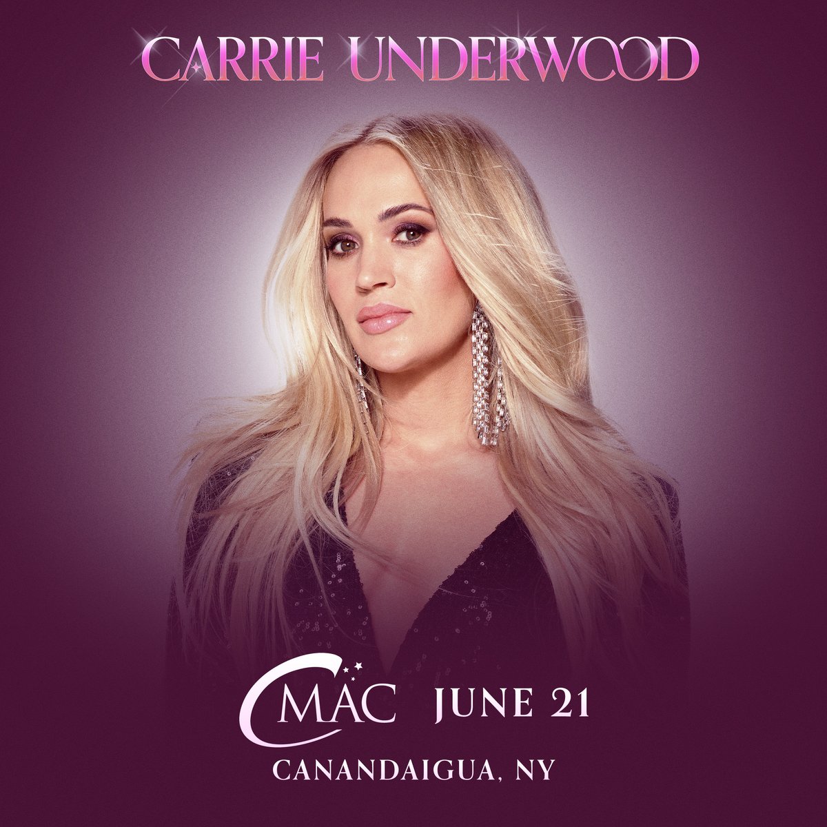 Just announced!  Carrie will be performing at @cmacevents on June 21, 2024.  Tickets go on sale to the public this Friday, April 19 @ 10am ET 🎫:ticketmaster.com -TeamCU