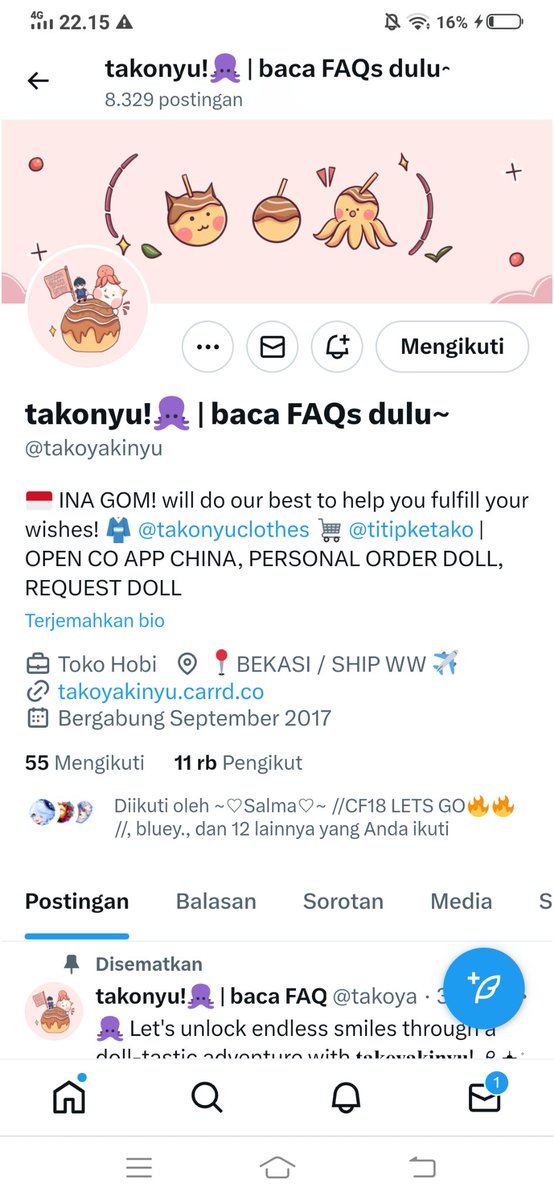 qisoka's tweet photo. @takoyakinyu @titipketako donee kak, thanks for the GA wish me luck huhu💗 https://t.co/SpcAv32hgE