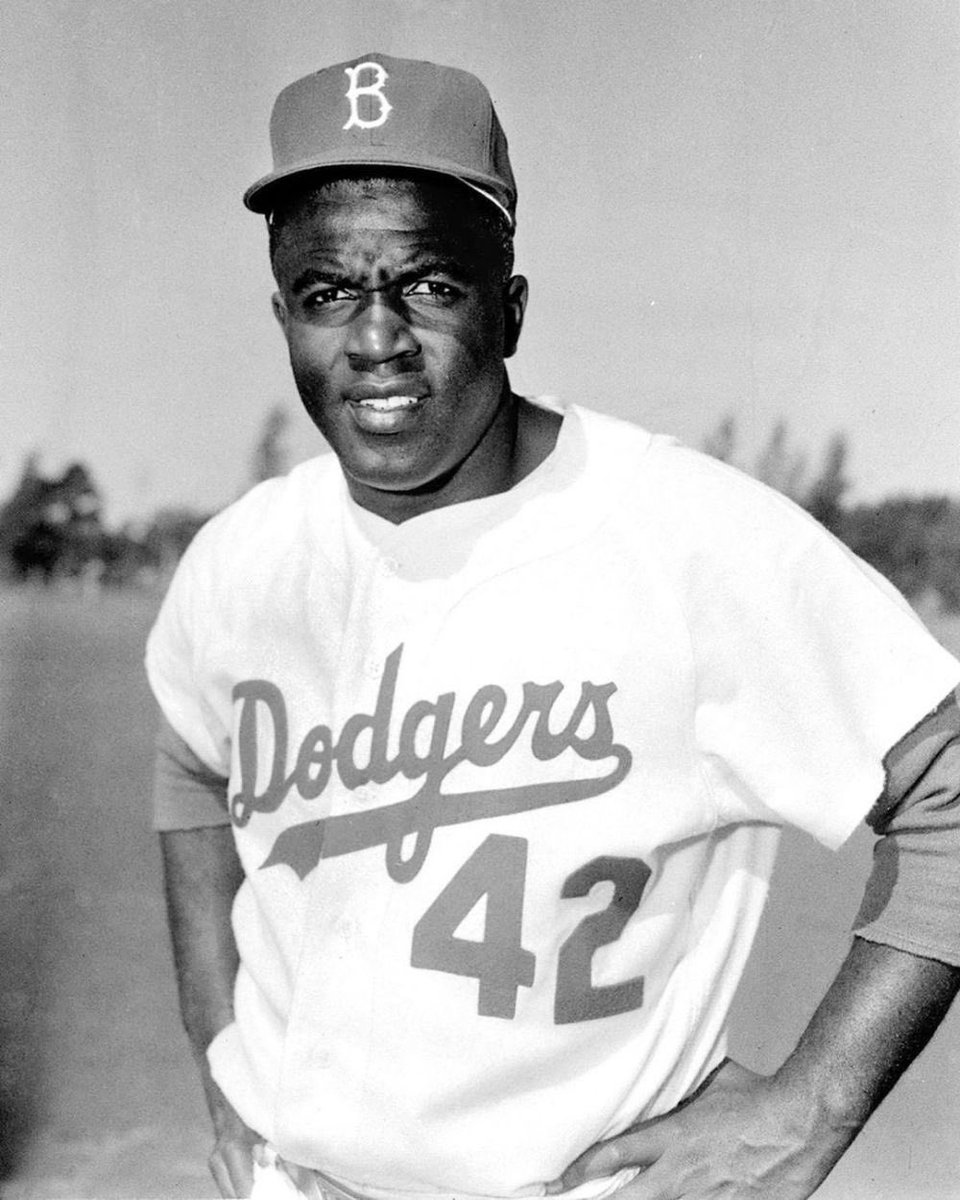 Today is Jackie Robinson Day. April 15th is when Jackie made his debut in 1947, becoming the first black professional sportsman (of any sport) in the US. Every player in the MLB will wear his No. 42 on their jersey today out of respect. ❤️⚾️ #jackierobinsonday #MLB #baseball