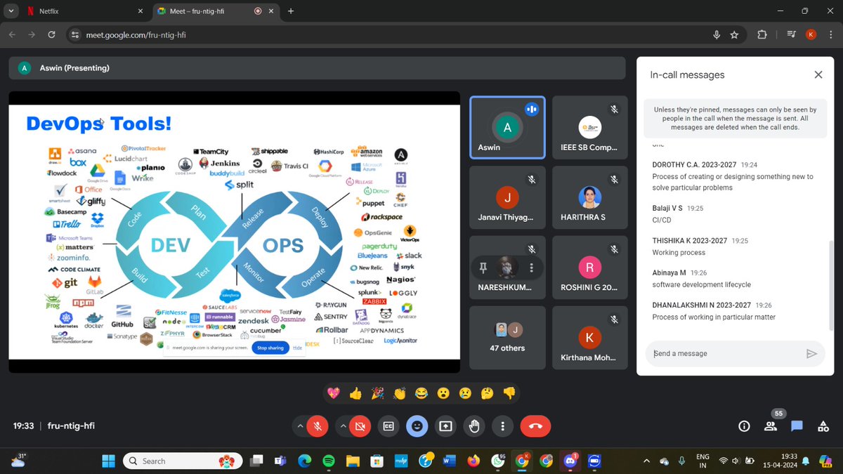 IEEE_CS_SSIT's tweet image. 🚀 Just wrapped up an enlightening webinar on the essential traits of DevOps! 💡 From collaboration to automation, we delved into the key ingredients for success in modern software development. 💻 Stay tuned for more insights 🌟 #DevOps #Webinar #IEEE #IEEECSSIT 🛠️