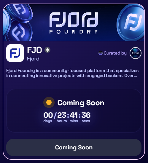 It's nearly time . . . April 16th, 2024 app.fjordfoundry.com/pools