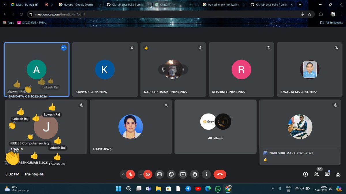IEEE_CS_SSIT's tweet image. 🚀 Just wrapped up an enlightening webinar on the essential traits of DevOps! 💡 From collaboration to automation, we delved into the key ingredients for success in modern software development. 💻 Stay tuned for more insights 🌟 #DevOps #Webinar #IEEE #IEEECSSIT 🛠️