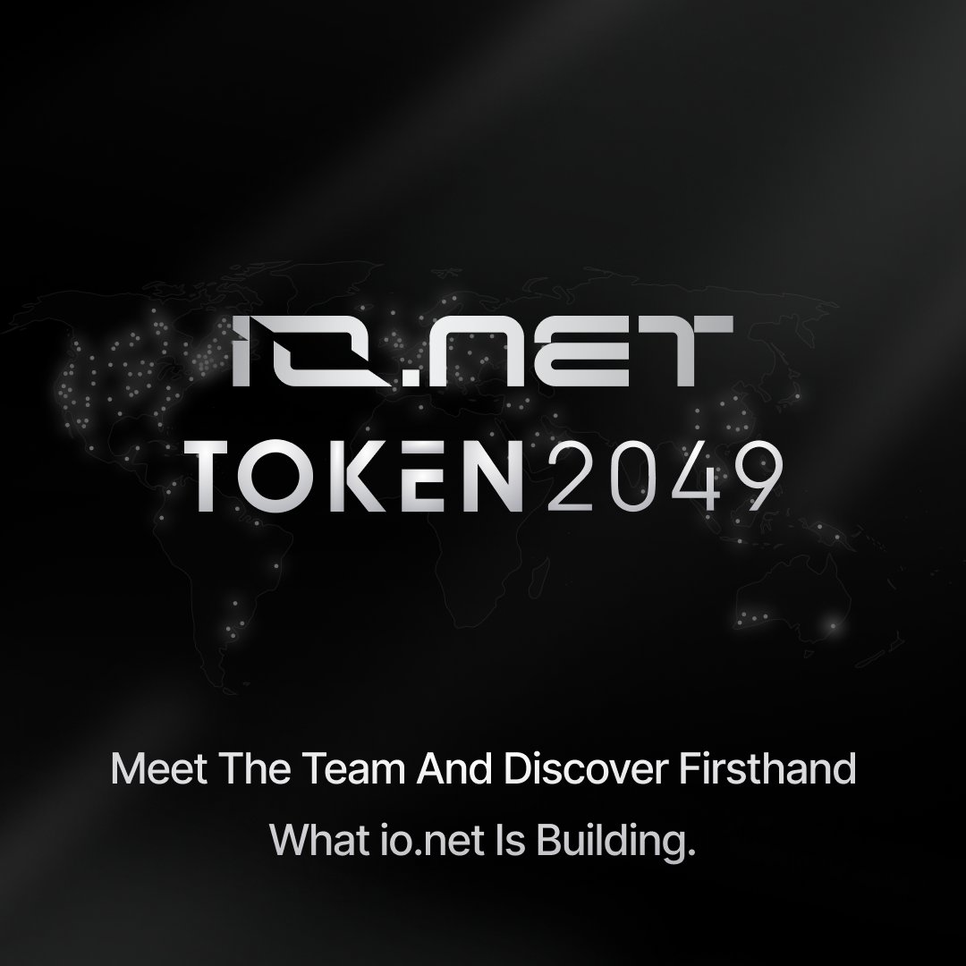 Catch io.net at @token2049 for several key events in Dubai! Meet the team and discover firsthand what io.net is building. View all events io.net will be attending during @token2049: