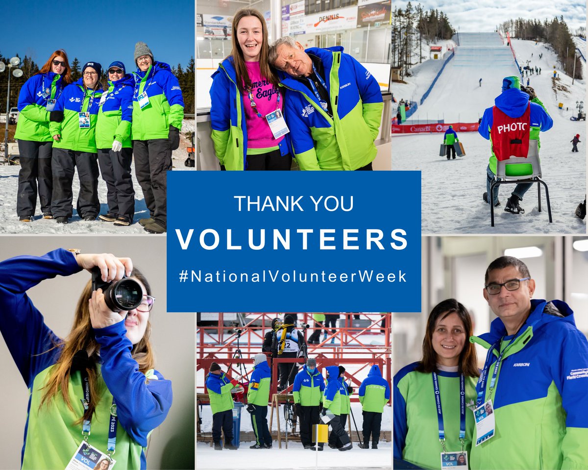 Thank you to the THOUSANDS of volunteers who help bring the magic of the @CanadaGames to life! #NationalVolounteerWeek 📷 : 1 & 3 Logan Sulivan 📷 : 2, 4, 5, & 6 Matthew Murnaghan