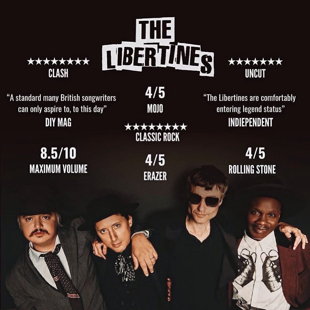 Our number 1 album ‘All Quiet on the Eastern Esplanade’ is out now! x thelibertines.lnk.to/aqotee