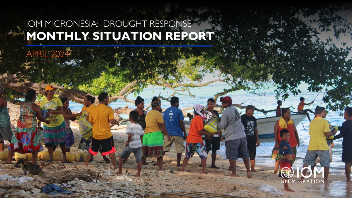 IOMAsiaPacific's tweet image. 🌍 Supported by @USAID, @UNmigration is on the ground delivering water &amp;amp; #ReverseOsmosis units, &amp;amp; capacitating responders to effectively assess the impacts.​

Find out more in the situation report on the #drought in Micronesia: 🔗 bit.ly/3UdDLcn​

@IOMMicronesia