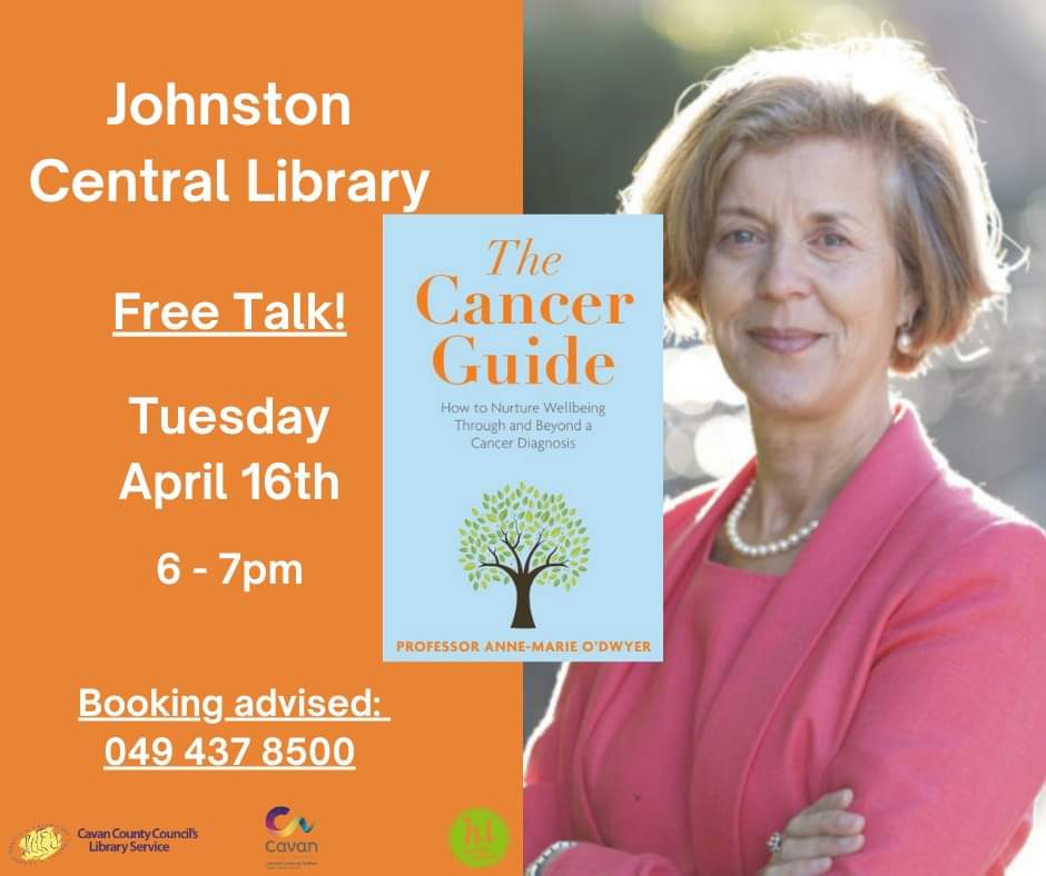 Join us in Johnston Central Library for a #HealthyIrelandAtYourLibrary free talk with Professor Anne-Marie O'Dwyer.

Booking is advised.  Call the library on 049 437 8500.

🗓️ Tuesday, 16th April
🕡6pm
📍 H12 V3W4

#Cavan #LibrariesIreland #HealthyIreland #FreeEvent