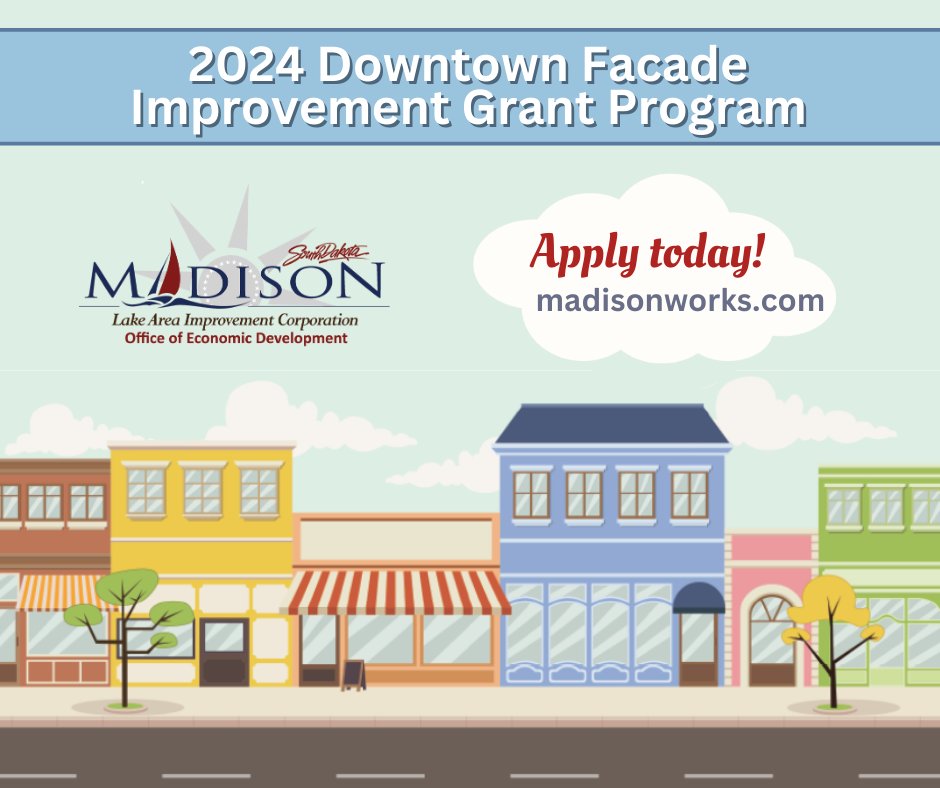 🌟Exciting News! 🌟

Our Downtown Façade Improvement Grant Program is here! Revitalize and enhance our downtown area. Be a part of it!  

More info &amp; apply: madisonworks.com