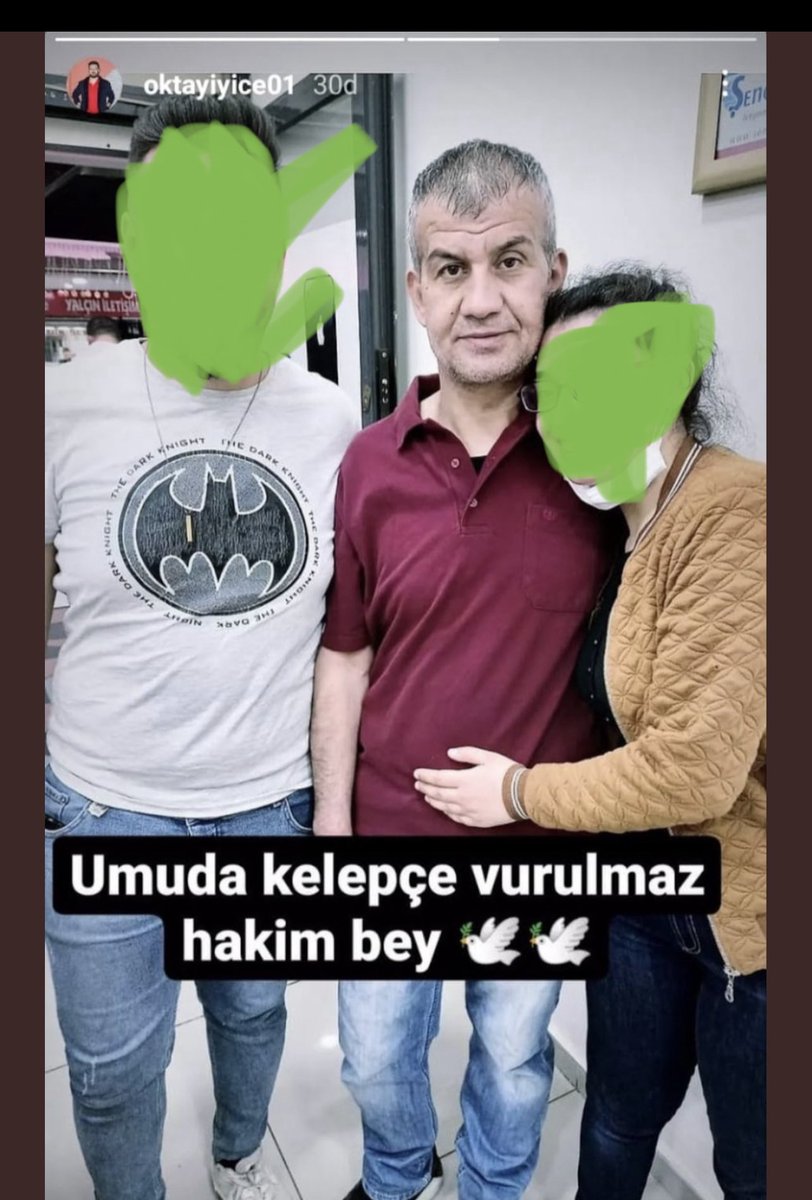 Umuda kelepçe vurulmaz doğru .
Ama sen sapık, tecavüzcü, 3kardesin hayatını umudunu çalansın.
Ömürlük kelepcen olur inşallah.

#hidayetiyicetutuklansın