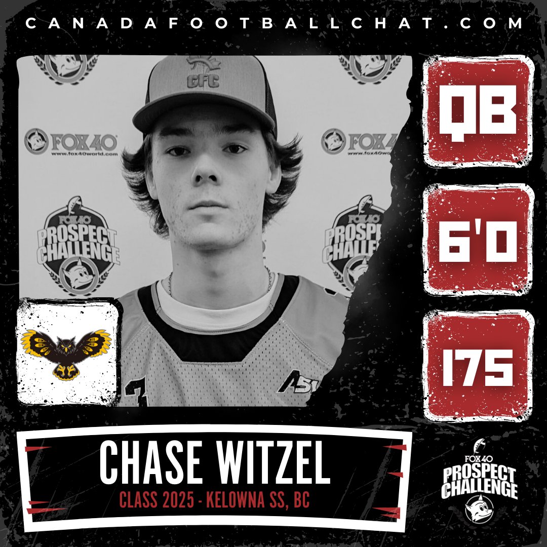 chatfootball's tweet photo. #FPCSHOWCASE SPOTLIGHT π¦
π€ QB @chase_witzel
π Class 2025
π« Kelowna S.S.
π Kelowna, BC
"The biggest piece of coaching advice I took away from the weekend was to play loose and to not put any pressure on myself. This definitely helped me play to the best of my abilities and helped me stay calm."
READ MORE β‘οΈ https://t.co/7aJhSvV8bp