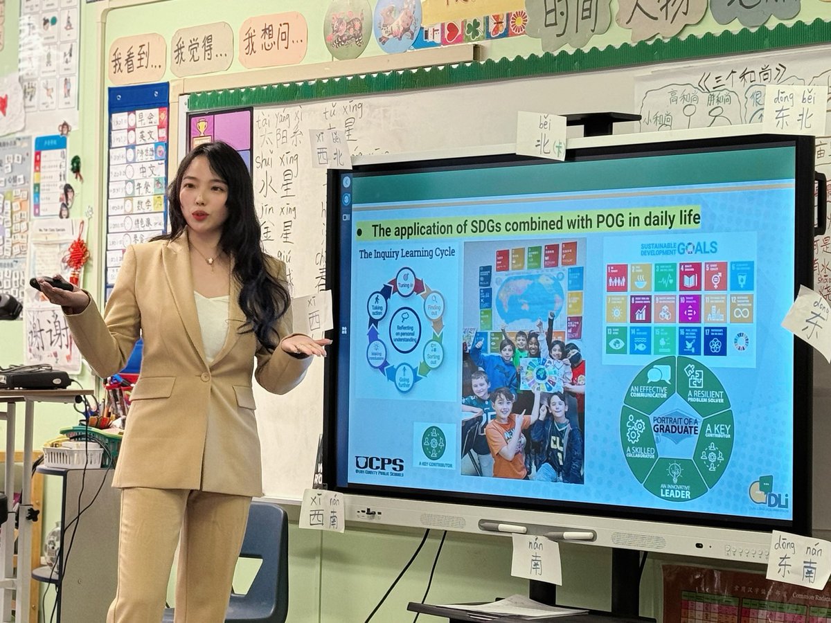 Thank you @MrsJGutierrez @JudyOuyang for collaborating #UCPSDLI Mandarin team to share and learn with each other！I am so happy that everyone loves my way- The inquiry learning cycle to combine SDGs #UnitingOurWorld with @UCPSNC POG in daily teaching @MarvinESNC @ParticipateLrng