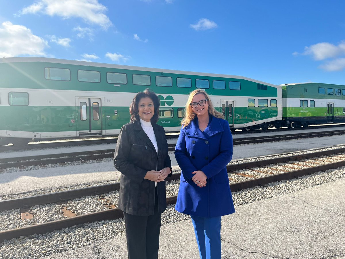 Under Premier @fordnation and Minister @PrabSarkaria's leadership, we are investing in our world-class transit network 🚉, connecting communities to good-paying jobs and affordable housing. We are expanding GO train service on the Milton line, Lakeshore West line, and more…