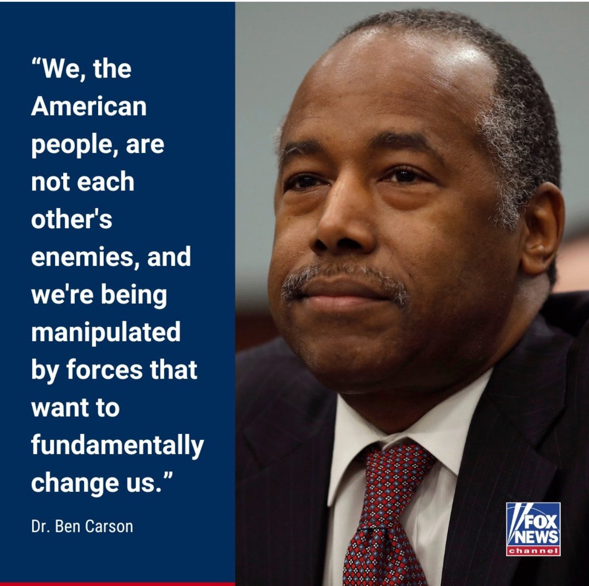 We need to unite not be divided. Do you think Ben Carson would make a great VP for Trump?