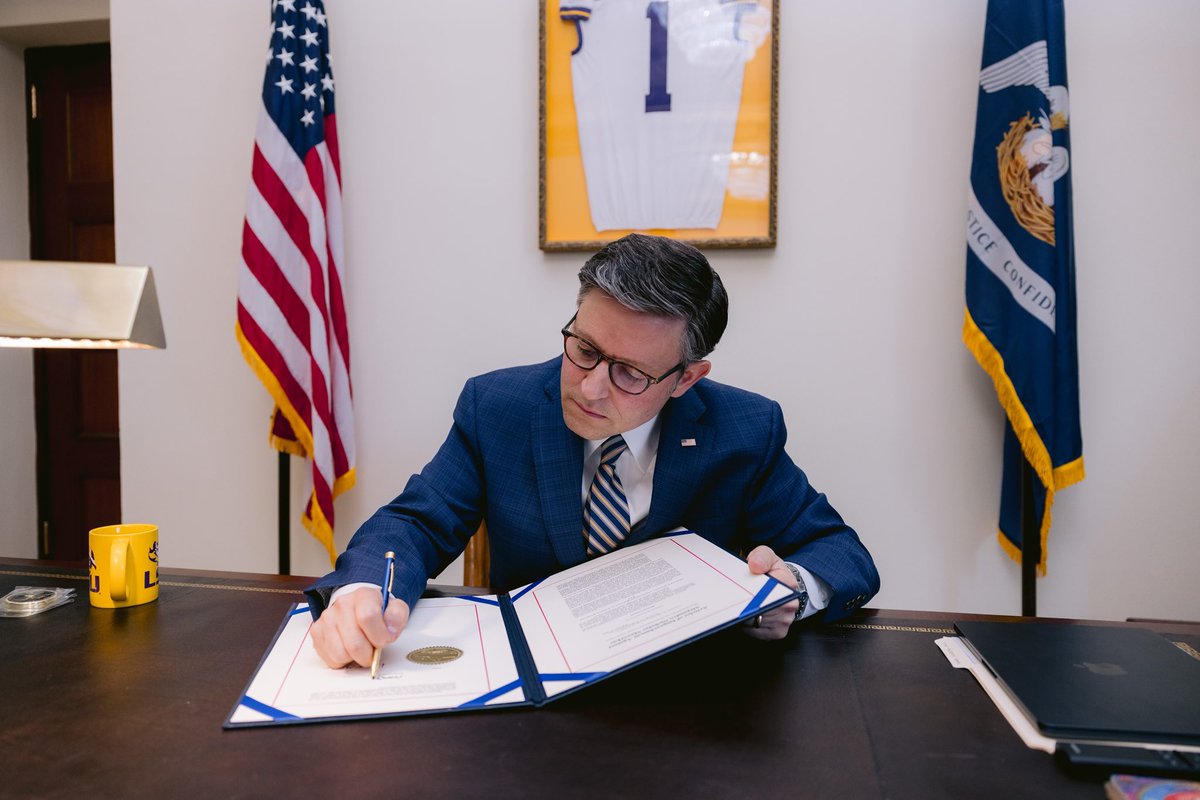 Today, I signed the articles of impeachment for Secretary Mayorkas. Tomorrow, they will be delivered to the Senate. The border catastrophe is the number one issue for the American people. We must hold those who engineered it to full account. Sen. Schumer, hold a public trial.