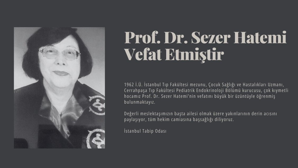 Bakan Koca tıp dünyasının acı kaybını duyurdu: Prof. Dr. Sezer Hatemi öldü