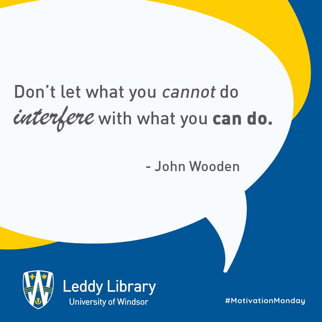 Exams are here, you're almost there Lancers! #LeddyLibrary #MotivationMonday #UWindsor