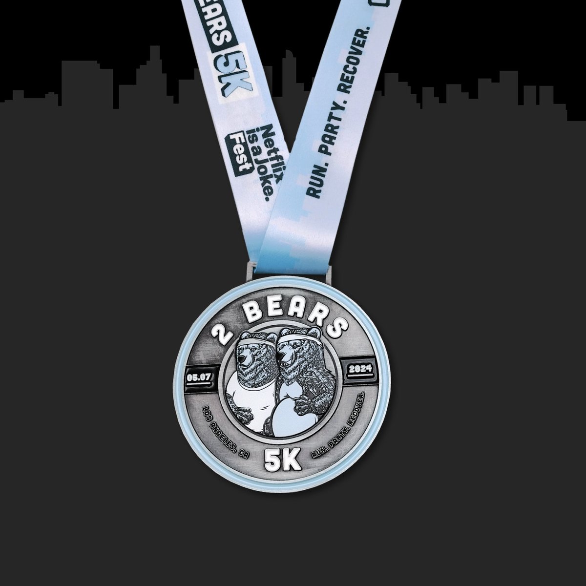 Here’s a sneak peek at the tshirt and medal for everyone who participates in the #5KbyMay!! Register at 2bears5k.com to run in your city!!