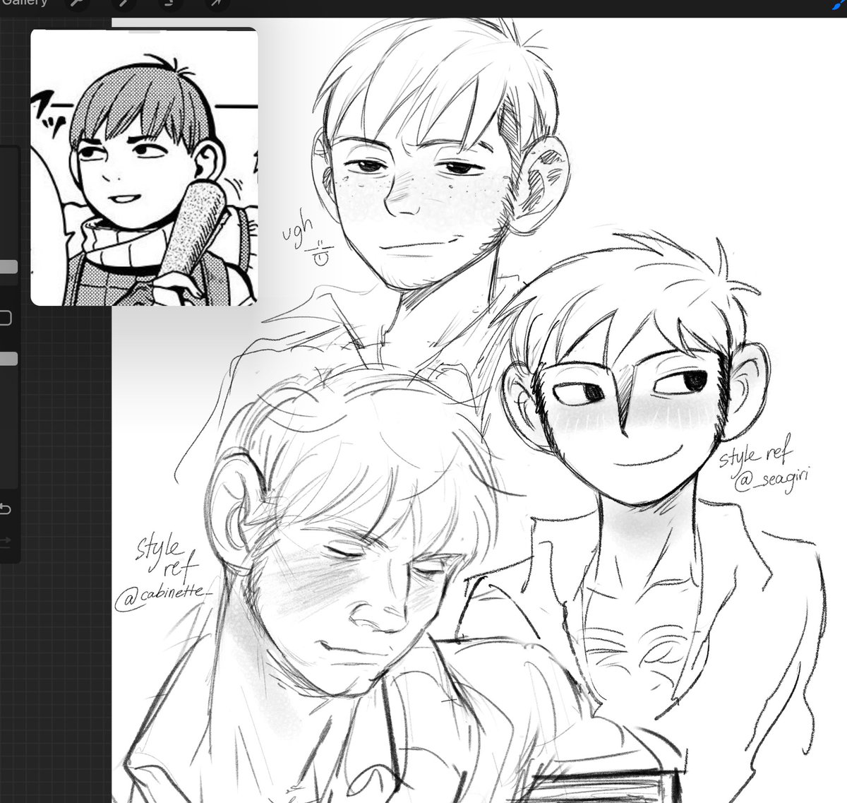 smirking chilchuck + two more in styles im crushing so hard on (i tried at least)