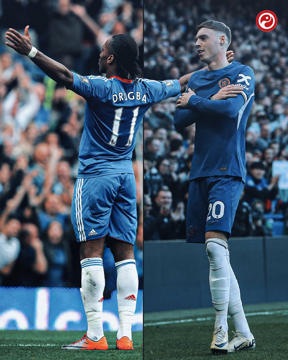 Only two Chelsea players have scored Premier League hat-tricks back-to-back home games: ◎ Didier Drogba ◉ Cole Palmer Palmer is the first to do it in the same season. 👑