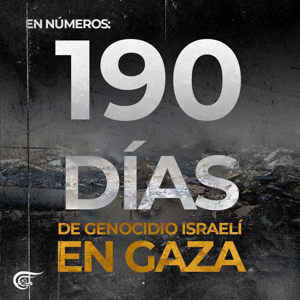 #Infografía | 190 días de genocidio israelí en Gaza

-----
#Palestina #Palestinalibre #Gaza #Palestina_Genocidio #FreePalestine #IsraelGenocida #GazaGenocide #GazaWar