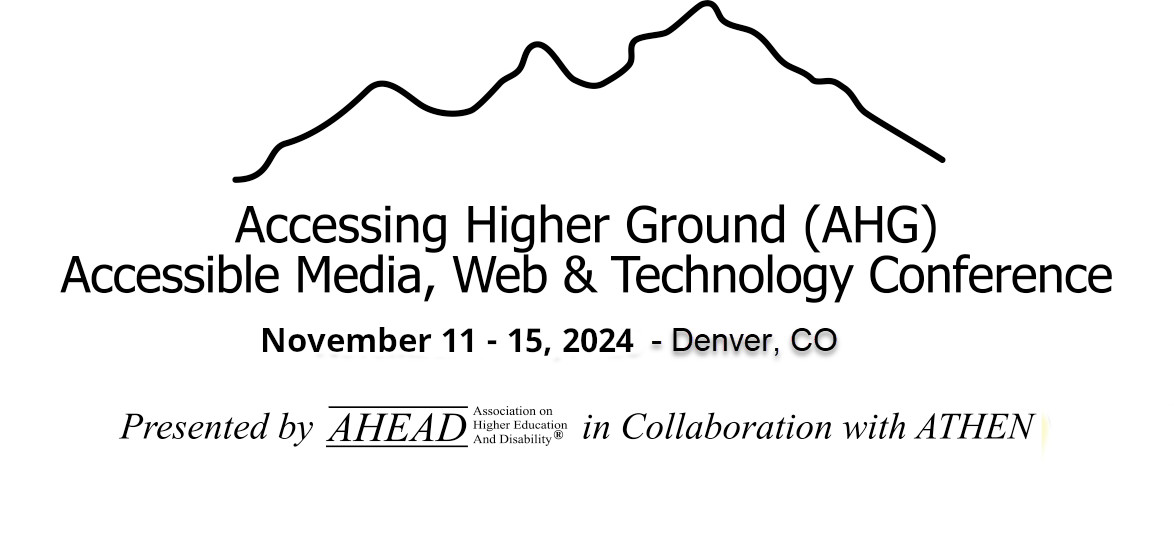 Accessing Higher Ground 2024 
Now accepting 1st-round speaker proposals 
Deadline: April 30 
More info: bit.ly/49BoNkU 
View videos of past talks: bit.ly/3U0OxkN

#a11y #ahg23 #ada #wcag #wai #Webdesign #ADA 
@karlgroves @mpaciello @sharrush