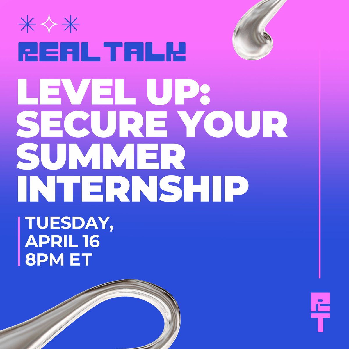 If you haven’t secured a summer #internship yet, this is your chance to make your applications for competitive fields stand out. Get resume and interview tips from Black professionals and student leaders at tomorrow’s #RealTalkTuesday. Register now: bigfuture.collegeboard.org/dates/level-se…