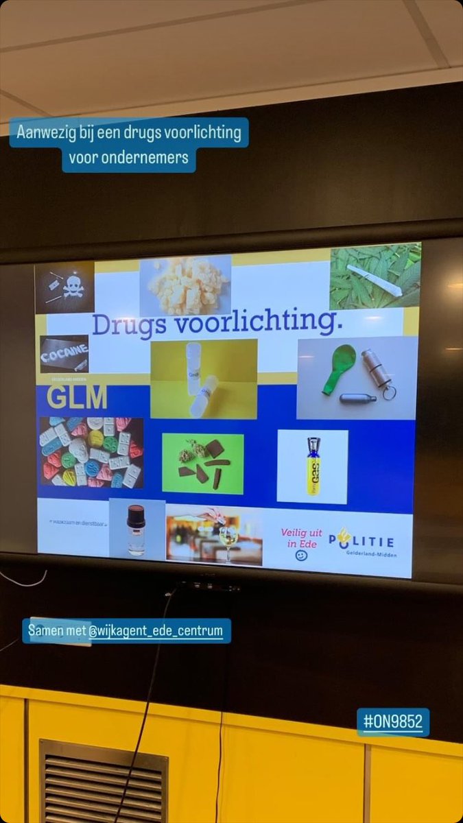 HandhavingEde's tweet image. Bij een drugsvoorlichting geweest