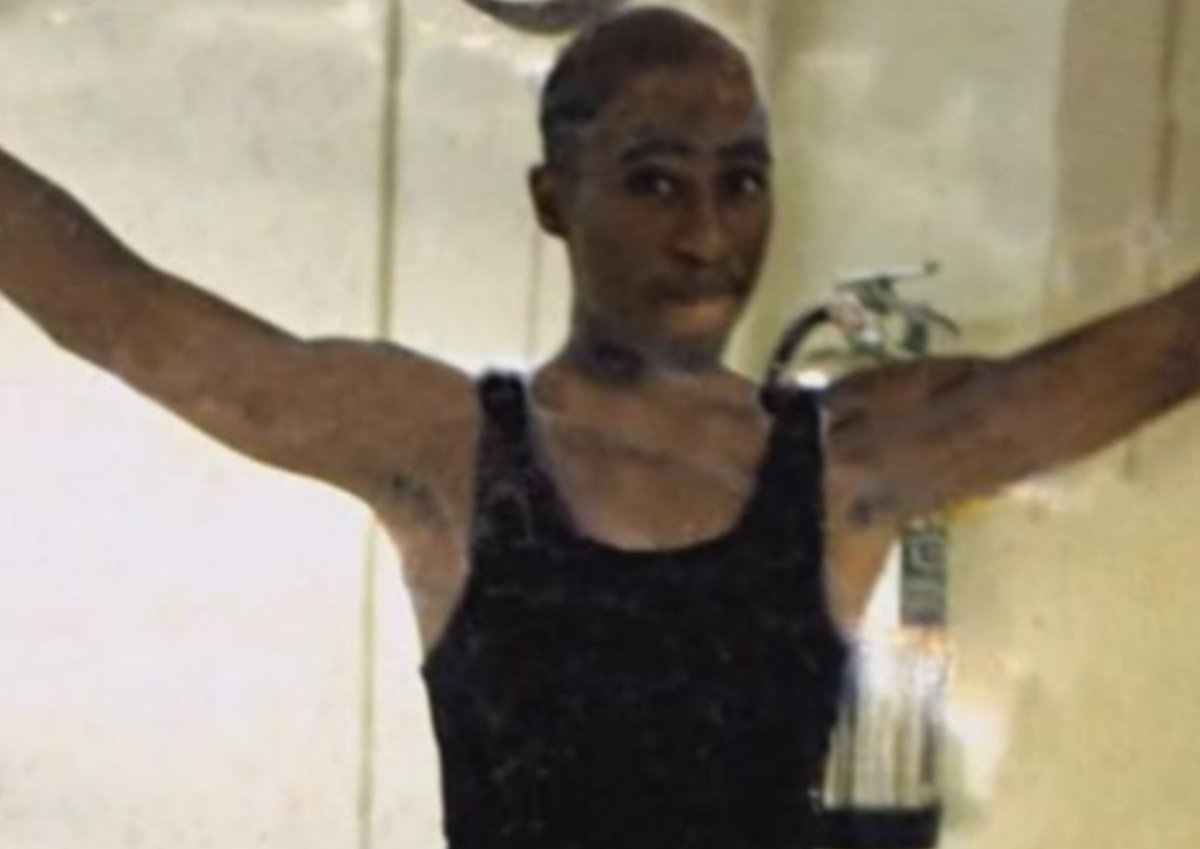 Tupac in his ballet leotard.
'Thug Life'
Yeah...

They're all actors.   And you know what else.