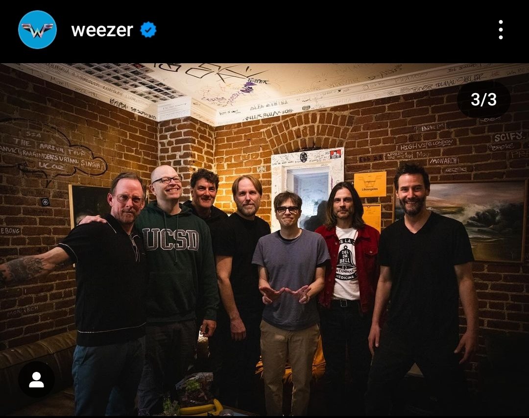One degree of separation away from weezer, it's only a matter of time...