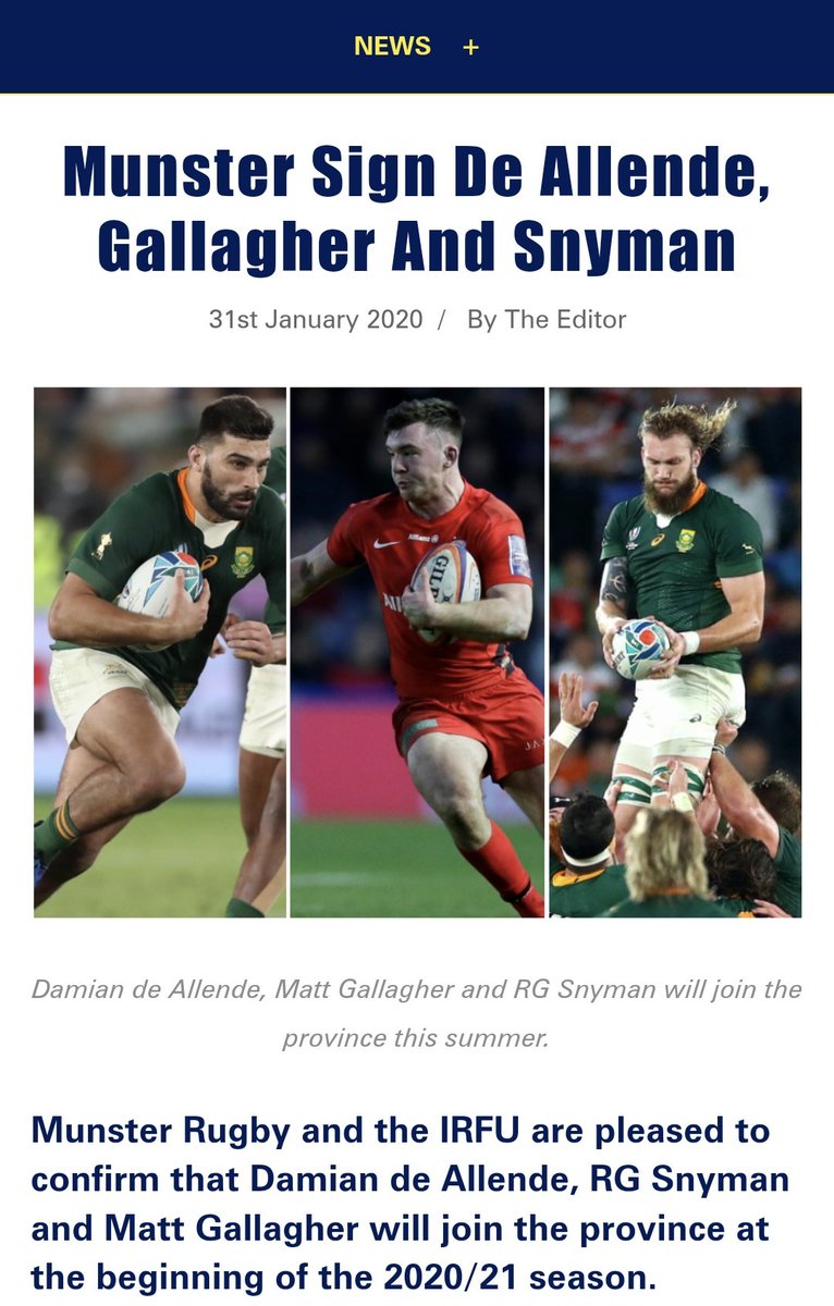 Signing RG Snyman and a world class 12 in the same offseason is absolutely unprecedented. How can any province be allowed to do that. It's so unfair