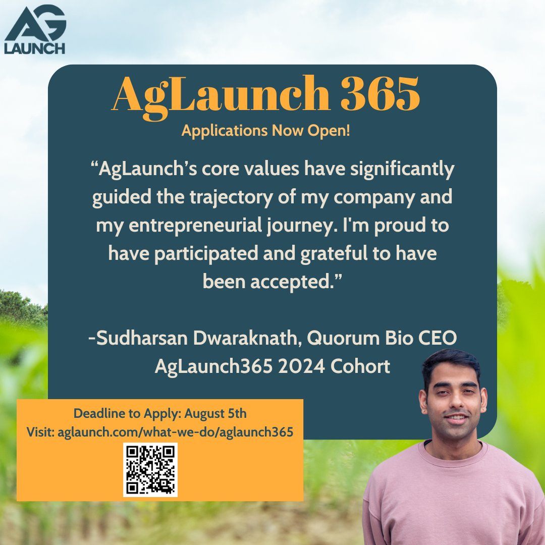 Applications for AgLaunch365 are OPEN now! Check-out what our alumni had to say about the program, and find out for yourself by applying at ow.ly/TBCB50RgzsO before applications close on August 5th.