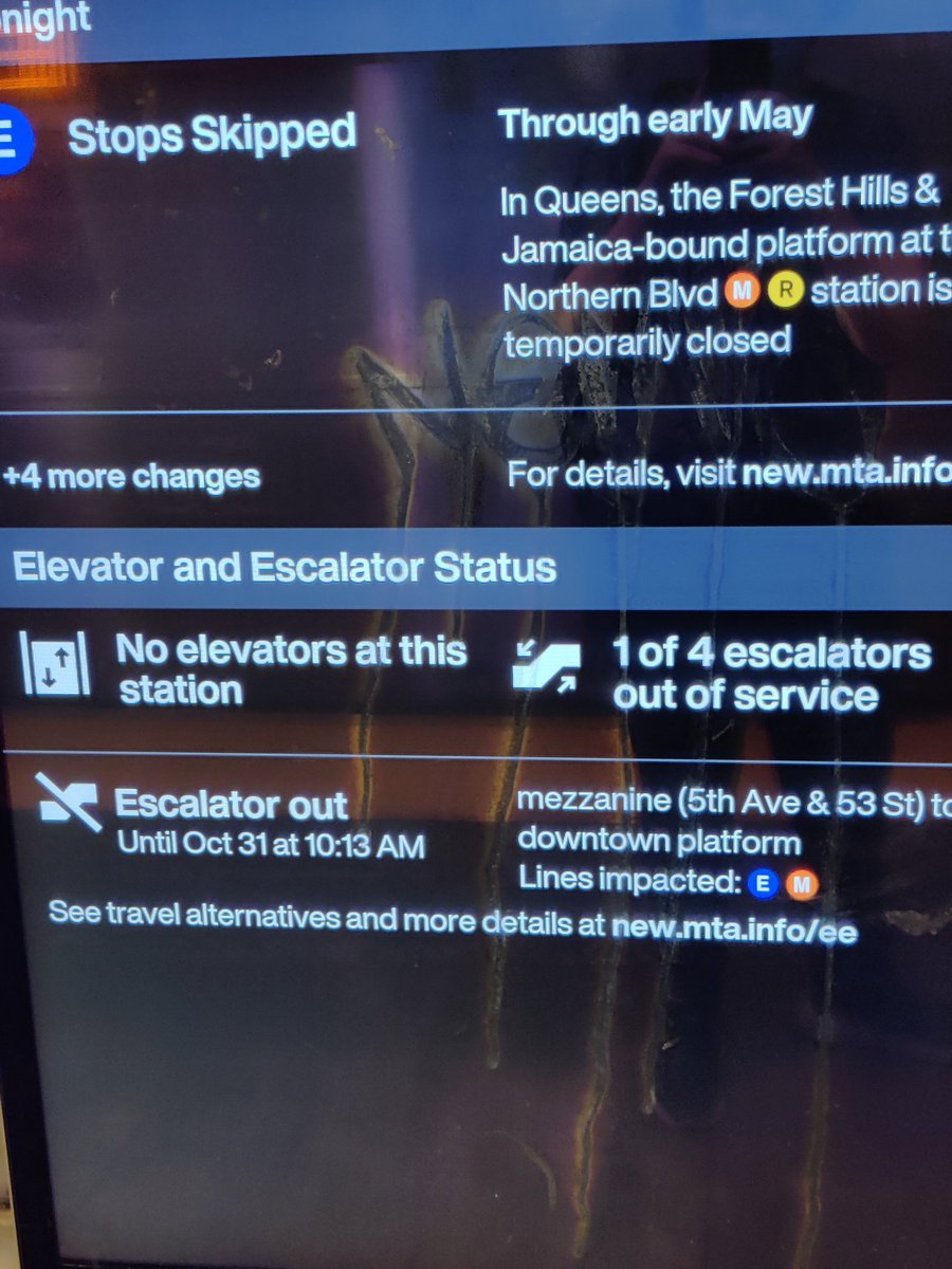 mprestonnyc's tweet photo. @MTA Thank you for adding 10 mins to my commute now that the escalator is out on 53rd &amp; 5th until October! Are we getting a refund?! https://t.co/nwf16O0jTE