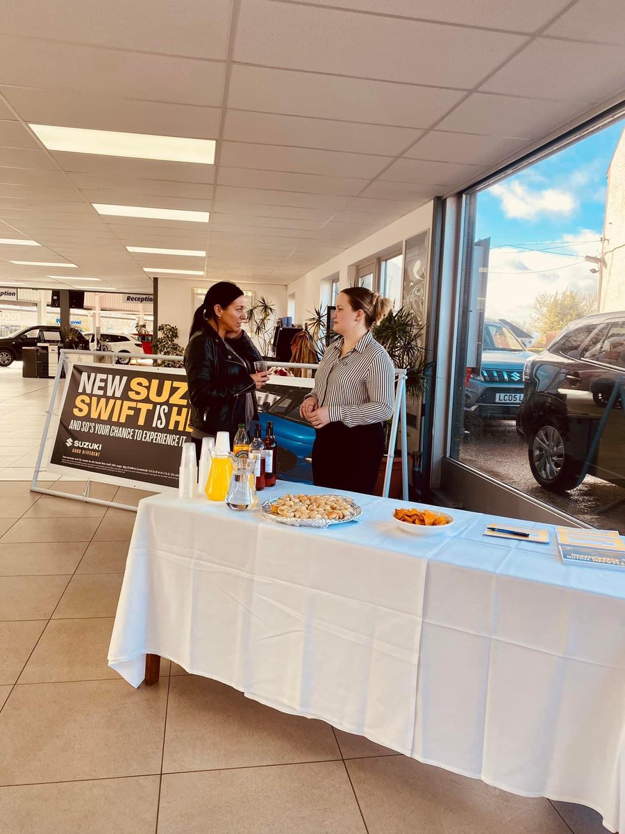 daniellejh15's tweet photo. Something a little different for today - back in the @FocusMotorStore showroom helping the team launch the New Suzuki Swift.

The launch event continues over the course of the week, so if you didn’t get a chance to check it out tonight, make sure to pop in soon 🚙

#gooddifferent https://t.co/nekUqqeZvw
