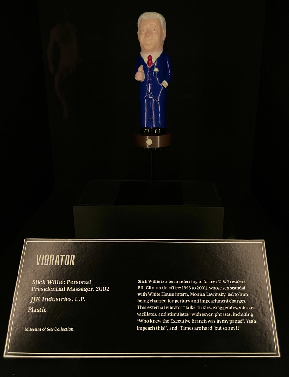 drjimmyando's tweet photo. Fun times at the @museumofsex seeing the final day of the ‘Radical Perverts’ exhibition curated by @alexisheller featuring queer counterpublics, the Samois newsletter and iconic imagery of New York’s legendary ‘Mineshaft’ club…plus the Bill Clinton sex toy! 💦🏳️‍⚧️🏳️‍🌈 https://t.co/O1OJiVXWqe