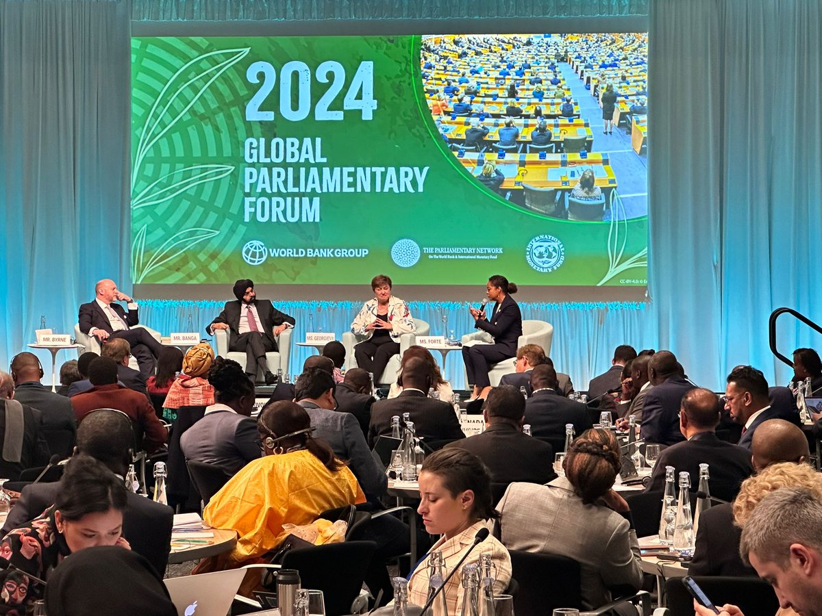 MalahooForteMP's tweet photo. #ActionForImpact. An engaging session with @WorldBank President #AjayBanga & #IMF ManagingDirector #KristalinaGeorgieva at 2024 #GlobalParliamentaryNetwork @ParlNetwork @IMFNews @liambyrnemp. Thank you to the hardworking teams. https://t.co/XZHwVGXDGj