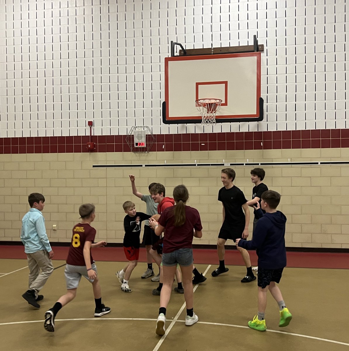 The students love using Dawg Dollars to purchase experiences….especially playing basketball with some of our high school basketball players.  😊 #OakFlatProud