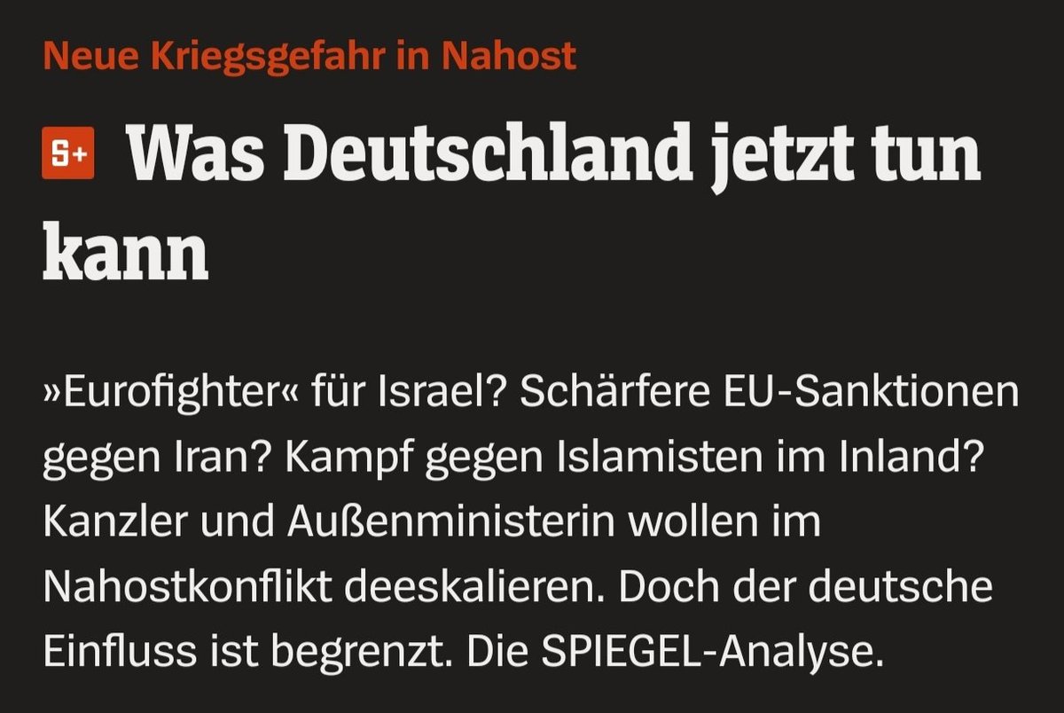 Welche der genannten Optionen ist jetzt genau deeskalierend? <a href="/derspiegel/">DER SPIEGEL</a>