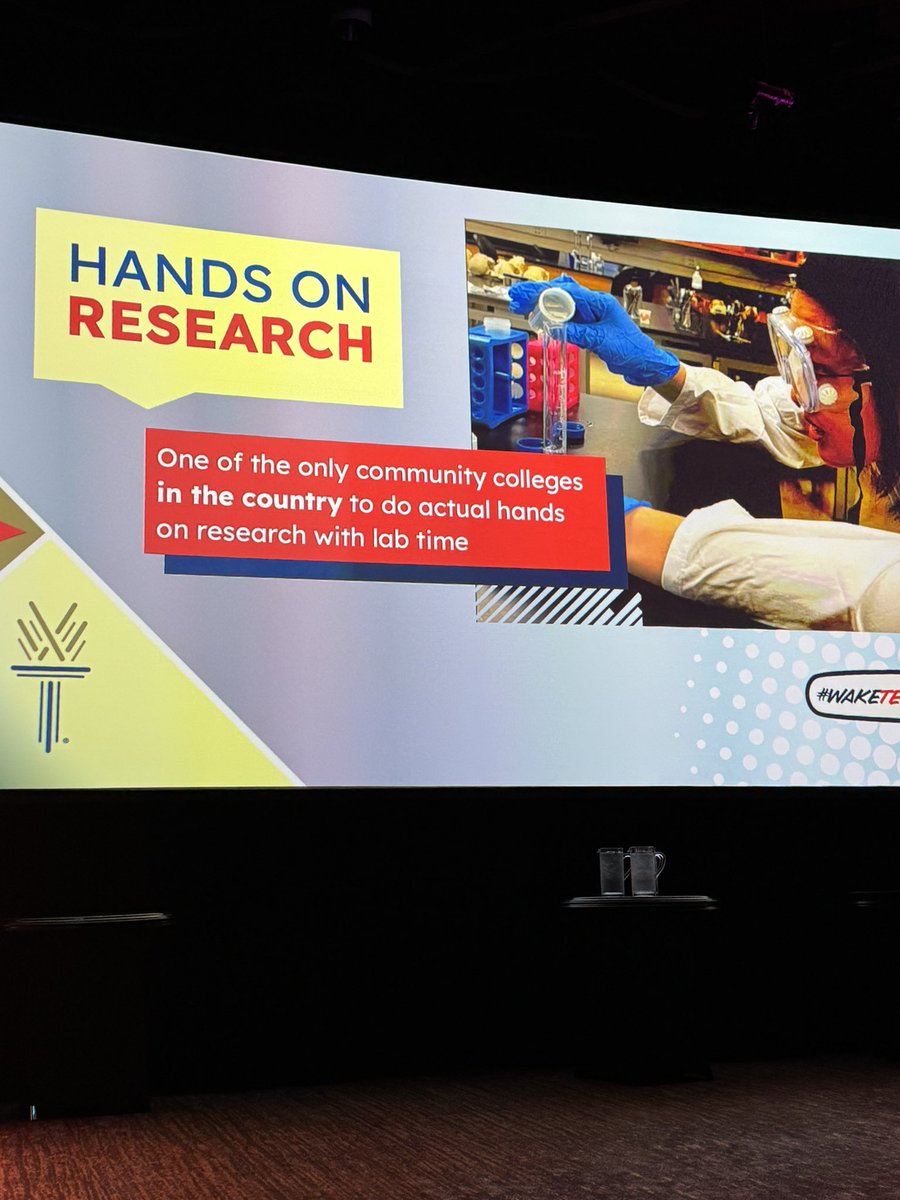 LaurieCl13's tweet image. Wow - 475 students like Mia Latanzi have thrived as #STEM research interns at @waketechcc - not many community colleges offer opportunities like this! #WakeTechIGNITE