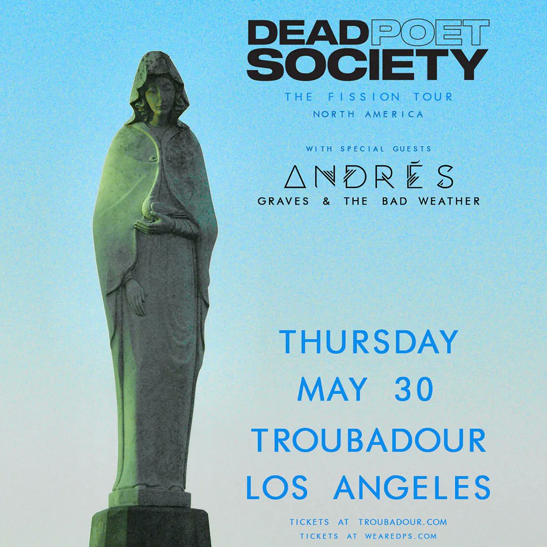 We are just one month away from @WeAreDPS's return to the Troubadour! 🤩 🎟️TIX: bit.ly/4aQ9x4o