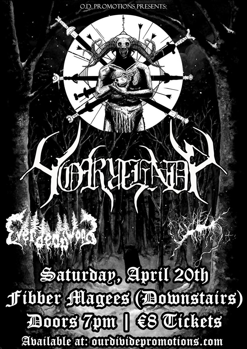 Saturday Downstairs : 7pm HORRENDA , Everdead Wood and Sacred Noose - black metal night Followed by : ATR Latin Party Sunday : The Sunday Late Session with PointBreak , open till late , free admission
