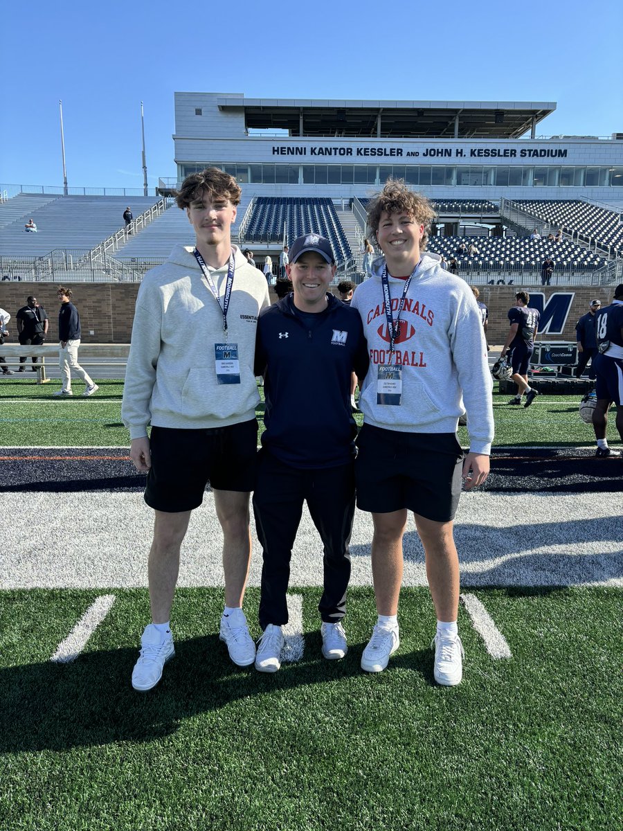 Had a great time @MUHawksFB learning about the program and the school! Thank you @Coach_KCal for the invite. @CoachBruton @GainesvilleFoo1 @ThedealFitness @2nd2nunnsports @VAQB8 @PWCsportsVA