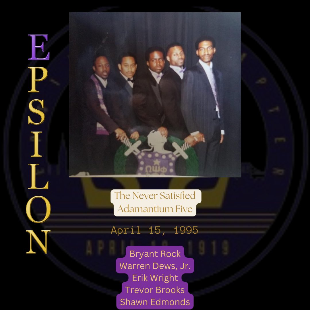 EpsilonQues's tweet photo. We would like to wish a Happy Queversary to our 1995 line! 29years in The Fold! Have a great day Ques!
#Epsilon #EpsilonChapter
#OmegaPsiPhi #QuePsiPhi #NewYorkCity #NYC #Ques #MightyE #TheEmpire #OriginalNYCQues #QueYorkCity
#Spring95 https://t.co/dhYQkz9wWw